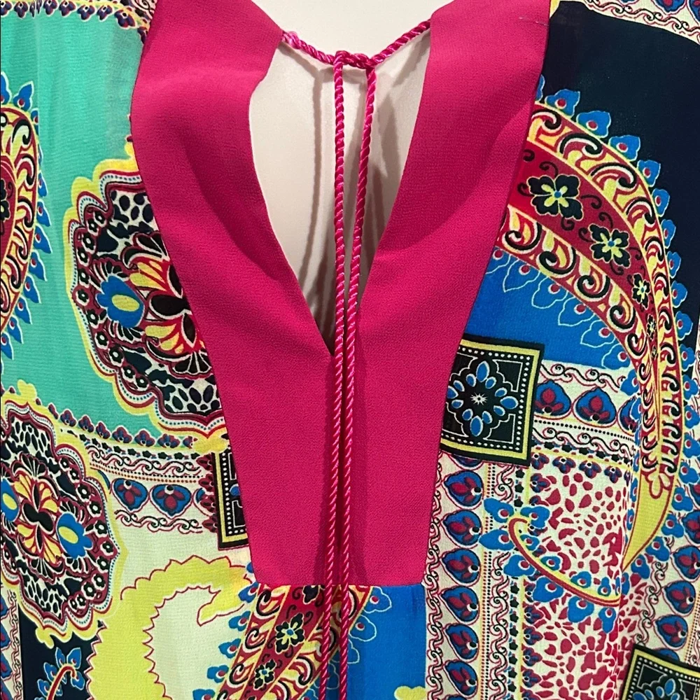 Umgee Multicolor Patchwork Tunic - Picture 5 of 8